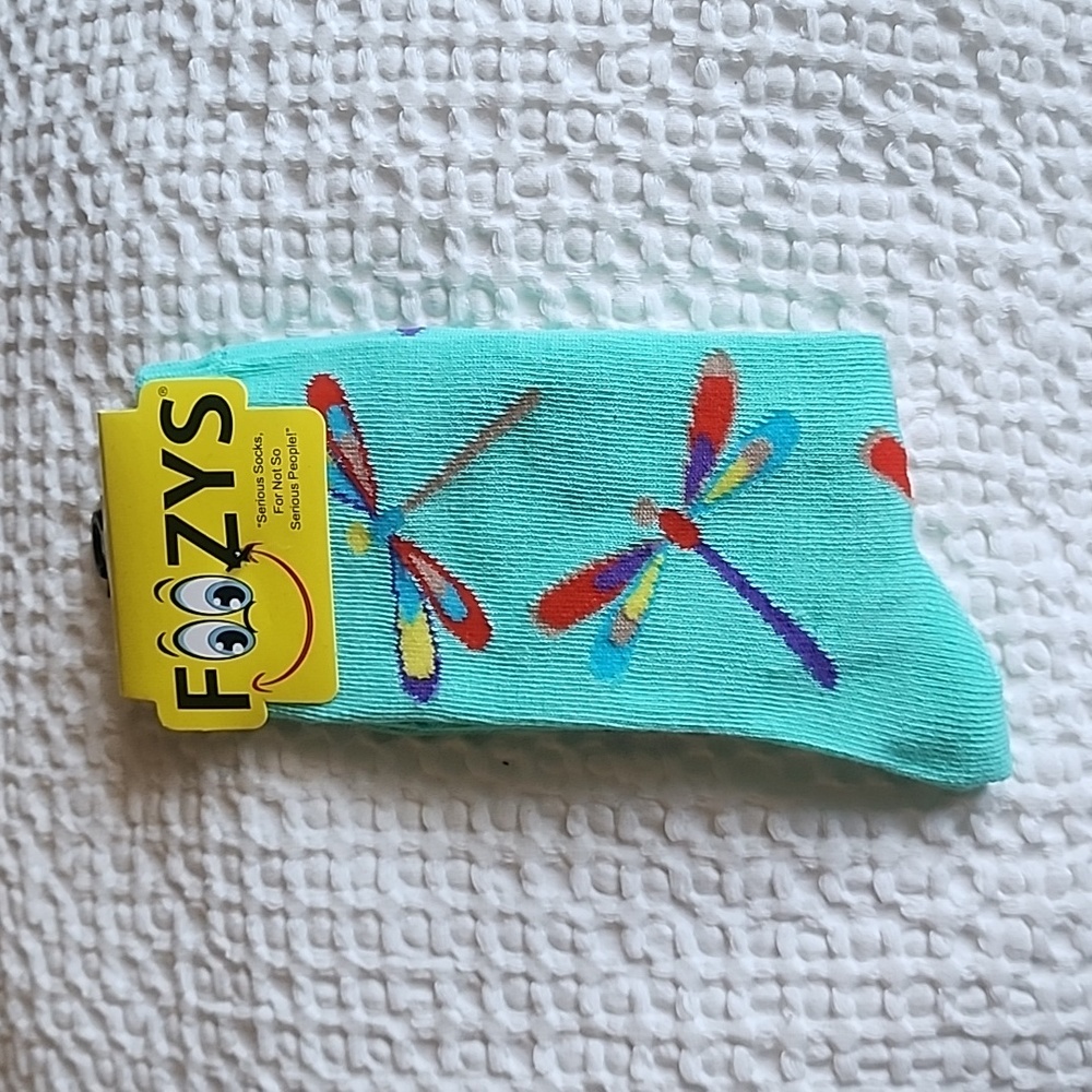 3/$20 Foozy Funny Dragon Fly Socks!
